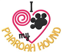 Pharoah Hound embroidery design