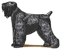 Black Russian Terrier embroidery design